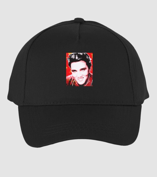 Elvis portré minta fekete pólón