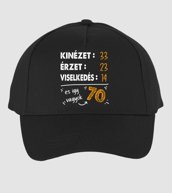 Kinézet, Érzet, Viselkedés 70 - Fekete alap minta fekete pólón
