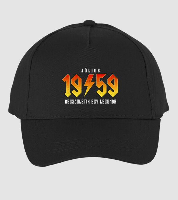 Rock születésnap 1959 Július minta fekete pólón