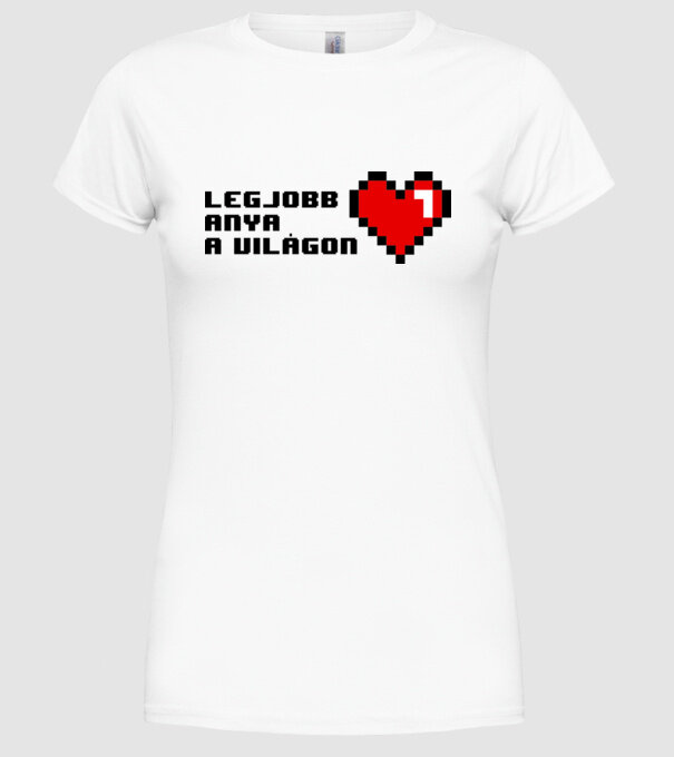 8bit anya minta fehér pólón
