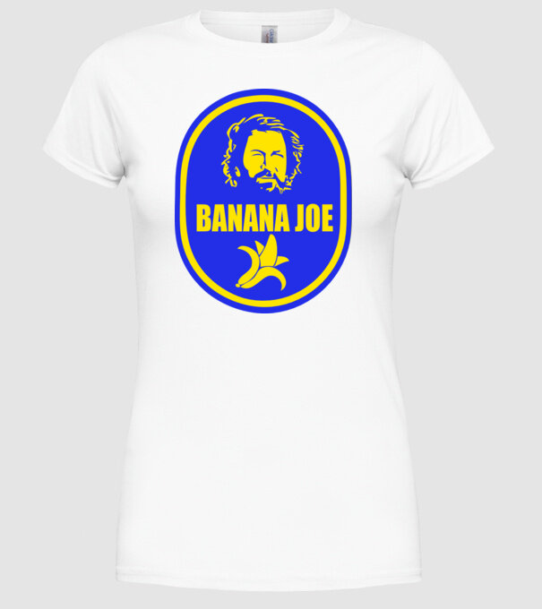 Banana Joe minta fehér pólón