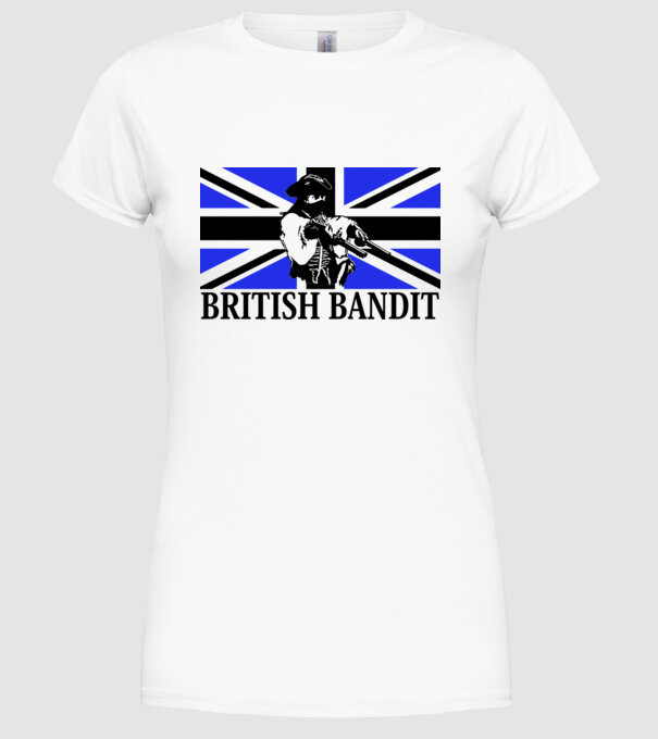 BRITISH BANDIT minta fehér pólón
