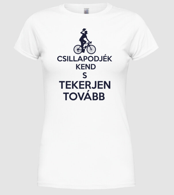 Csillapodjék kend minta fehér pólón