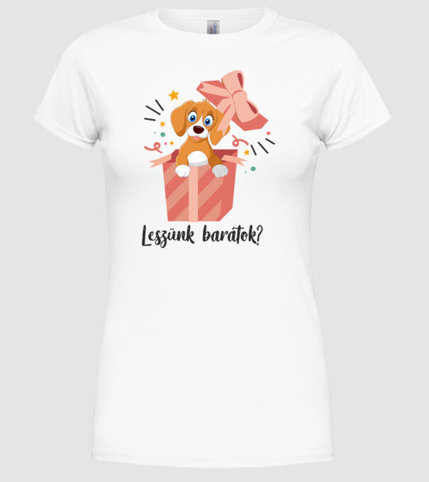 Leszünk barátok? minta fehér pólón