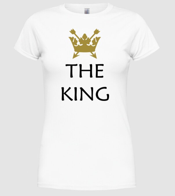 The King minta fehér pólón