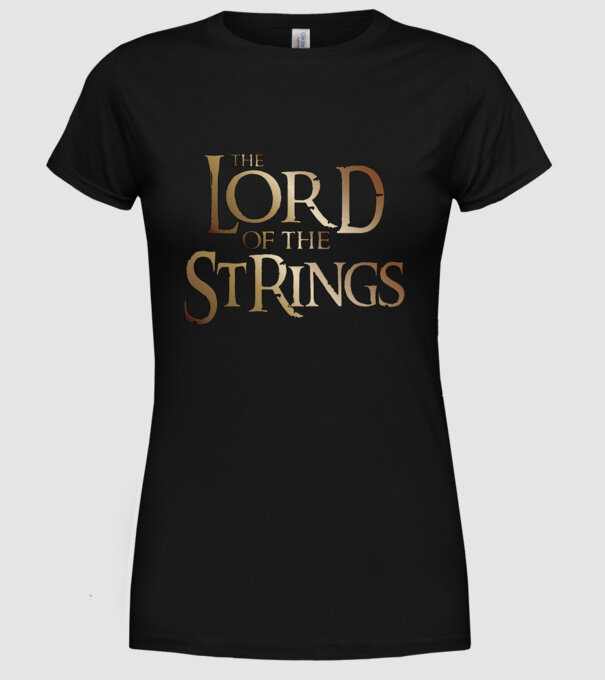 Lord of the Strings  minta fekete pólón