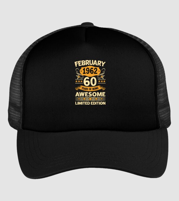 60 years of being limited edition_february minta fekete pólón