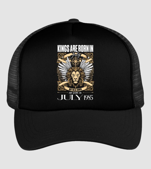 KINGS ARE BORN 1985 - JÚLIUS minta fekete pólón