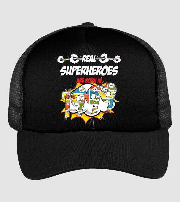 real superheroes are born in 1999 minta fekete pólón