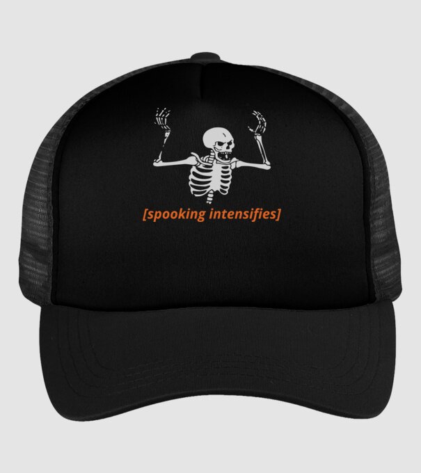 Spooking intensifies minta fekete pólón