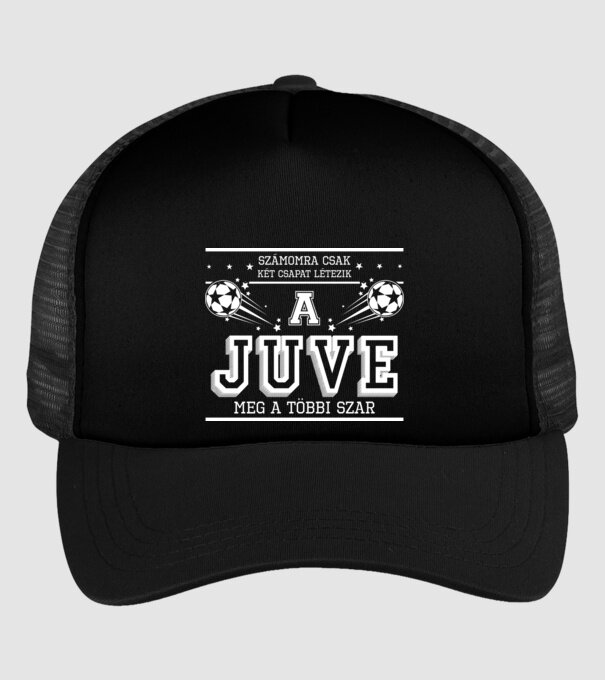 Számomra csak két csapat létezik juventus minta fekete pólón