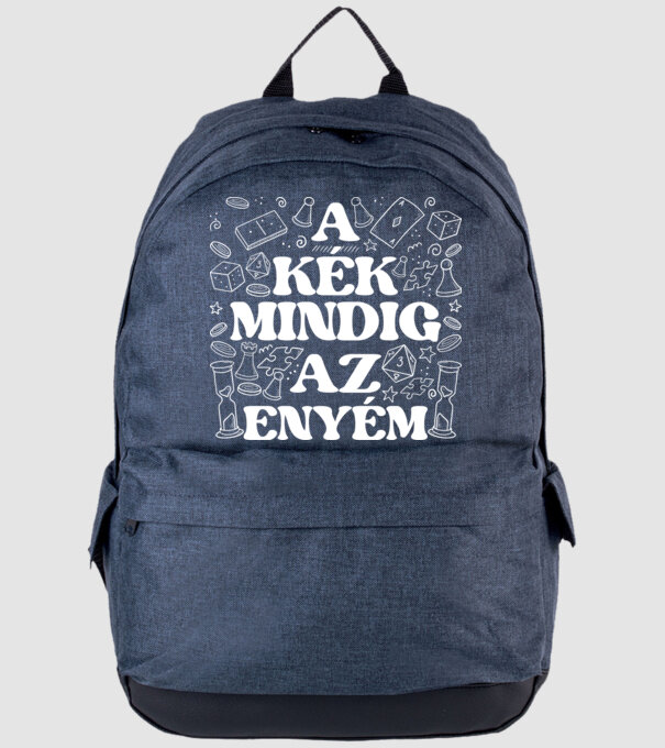 A kék mindig az enyém minta farmerkék pólón