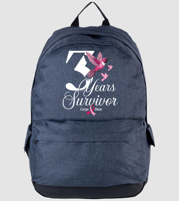 3 years survivor minta farmerkék pólón