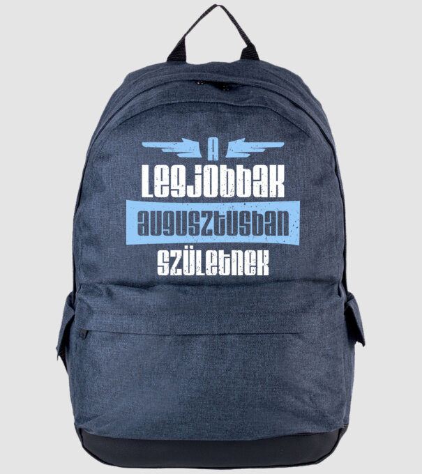 A legjobbak AUGUSZTUS minta farmerkék pólón