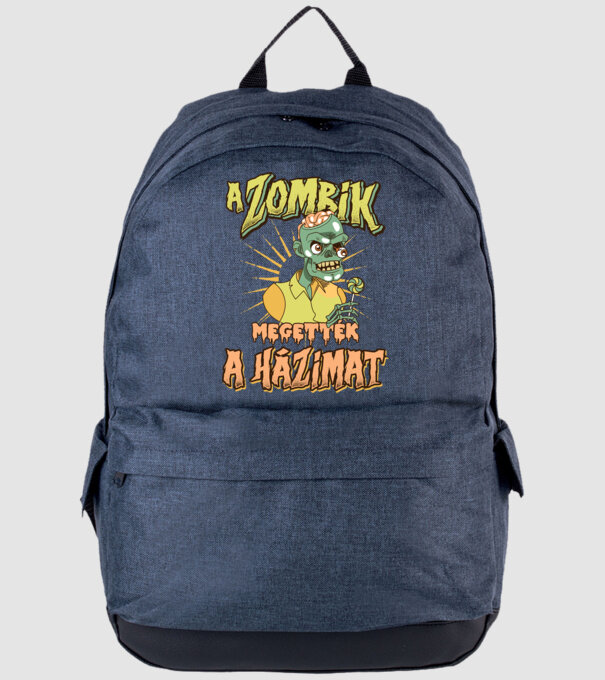 A zombik megették a házim minta farmerkék pólón