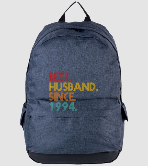 best husband since 1994 retro minta farmerkék pólón