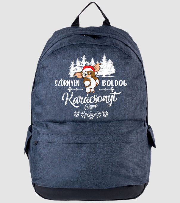 Gizmo Karácsony minta farmerkék pólón