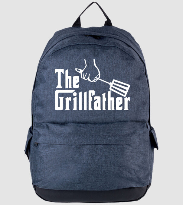 GrillFather minta farmerkék pólón