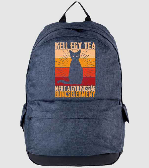 kell egy tea minta farmerkék pólón