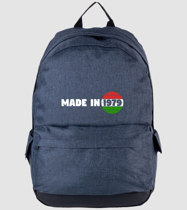 made in 1979 retro vintage hungary minta farmerkék pólón