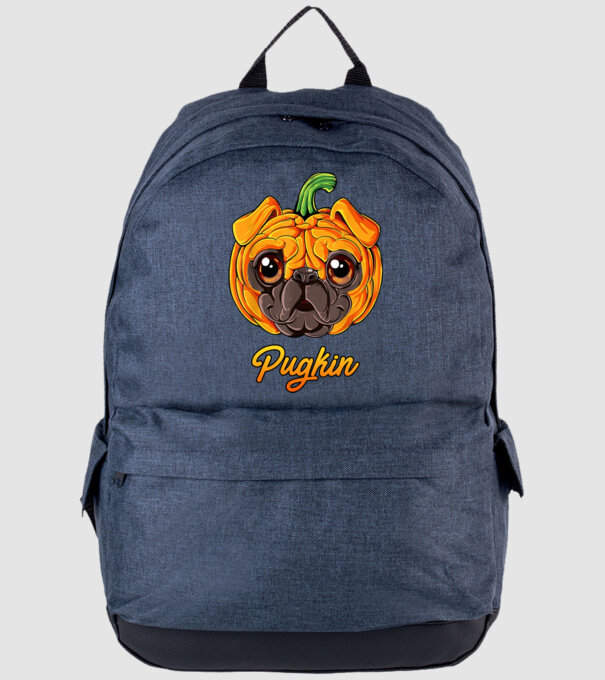 Pugkin minta farmerkék pólón