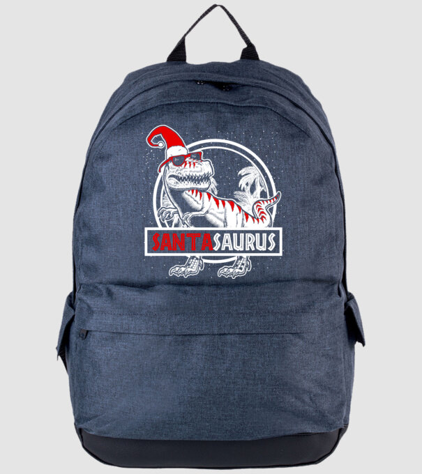 Santasaurus rex - dinoszaurusz póló minta farmerkék pólón