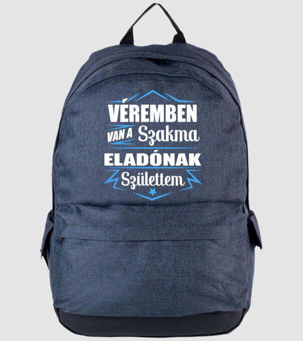 Véremben van a szakma Eladó minta farmerkék pólón