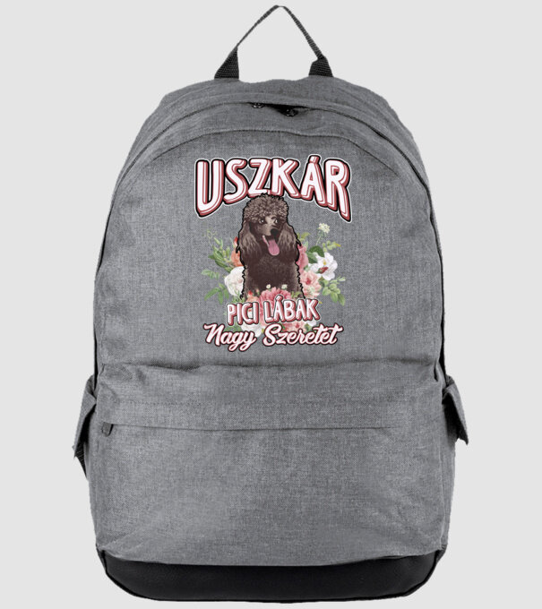FLORAL DOGGO uszkár  minta szürke pólón