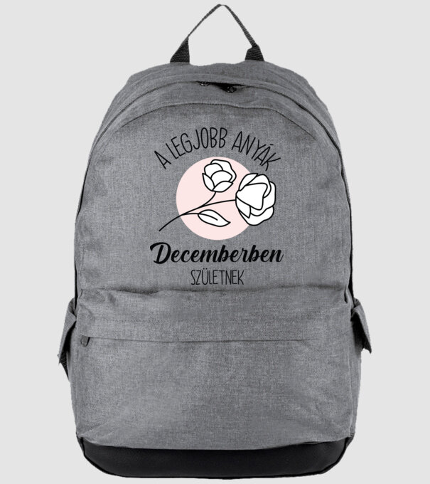 Legjobb anyák DECEMBER minta szürke pólón