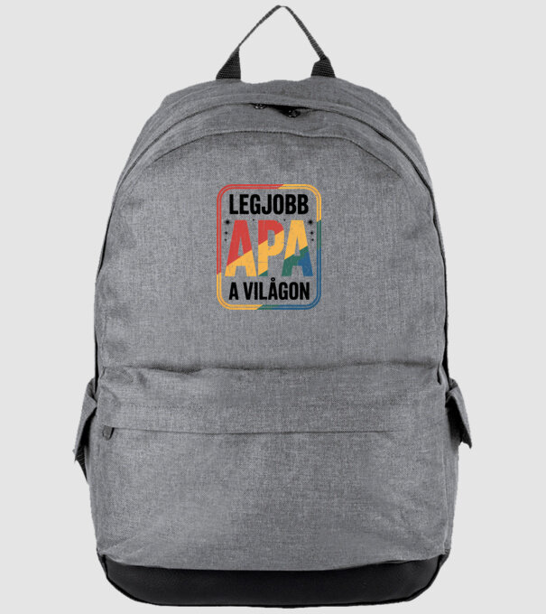 Legjobb apa a világon minta szürke pólón