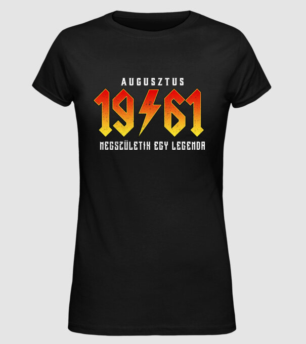 1961 08-AUGUSZTUS minta fekete pólón