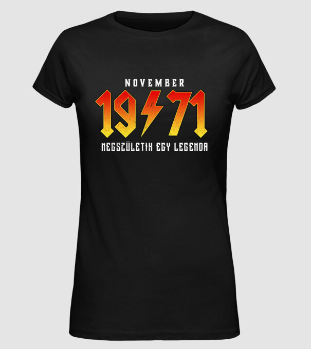 1971 11-NOVEMBER minta fekete pólón