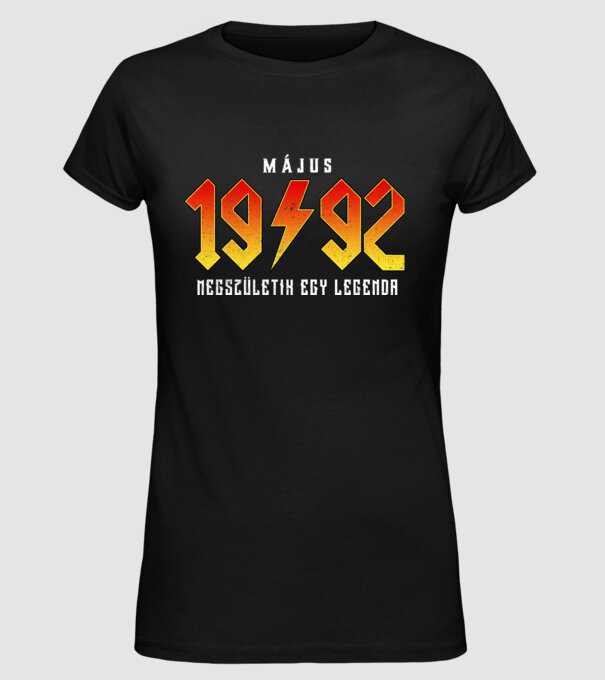 1992 Május megszületik egy legenda minta fekete pólón