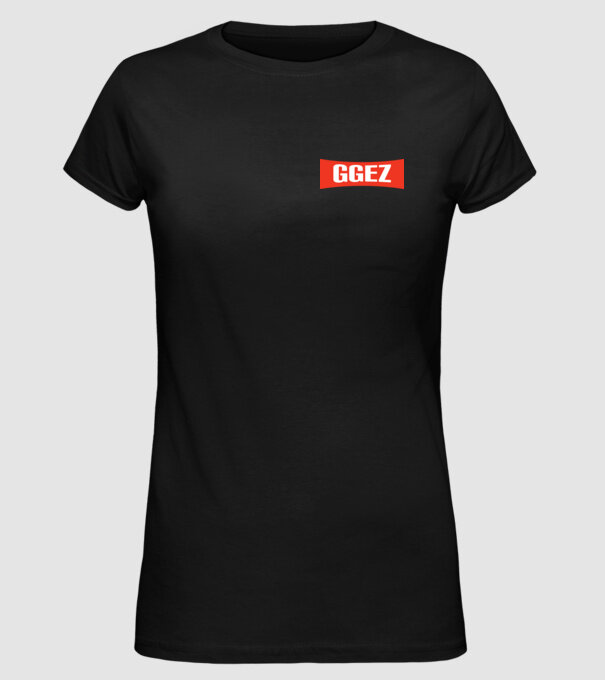 GAMER ggez minta fekete pólón