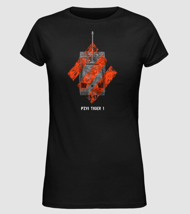 PZVI Tiger 1 heavy wot class minta fekete pólón