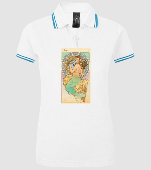 Tarot Horoszkóp HALAK minta fehér pólón