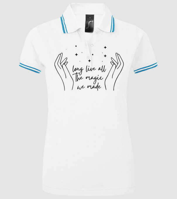 Taylor Swift long live all the magic we made minta fehér pólón