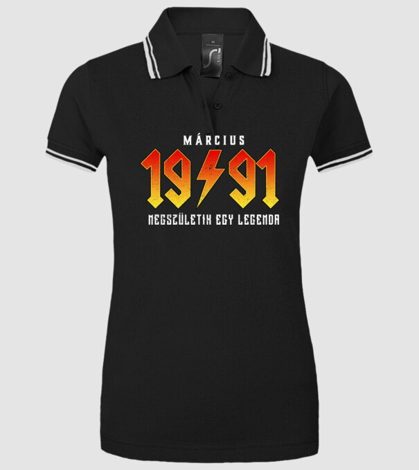 1991 03-MÁRCIUS minta fekete pólón