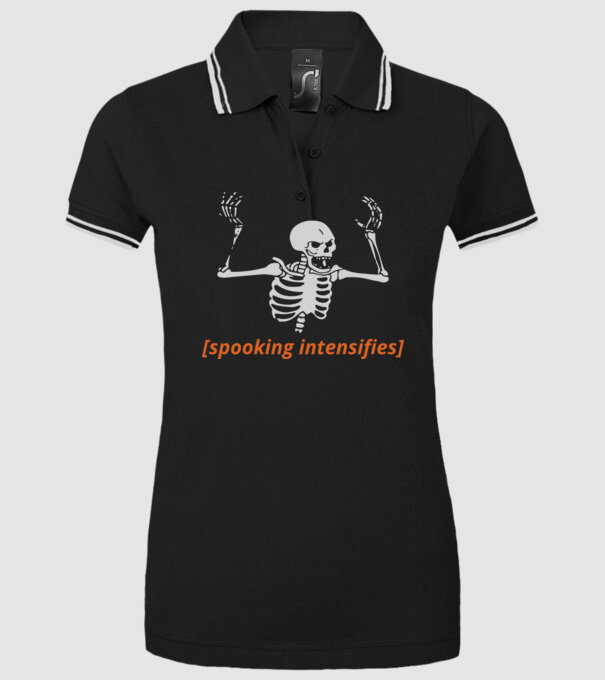 Spooking intensifies minta fekete pólón