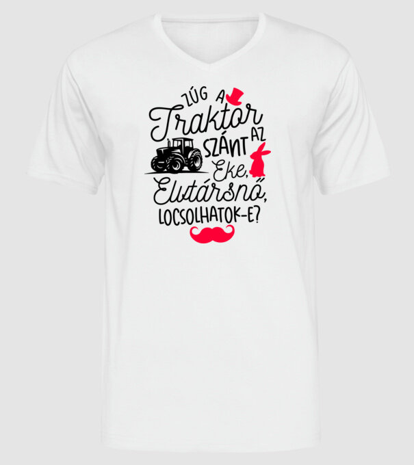 Locsolhatoke minta fehér pólón