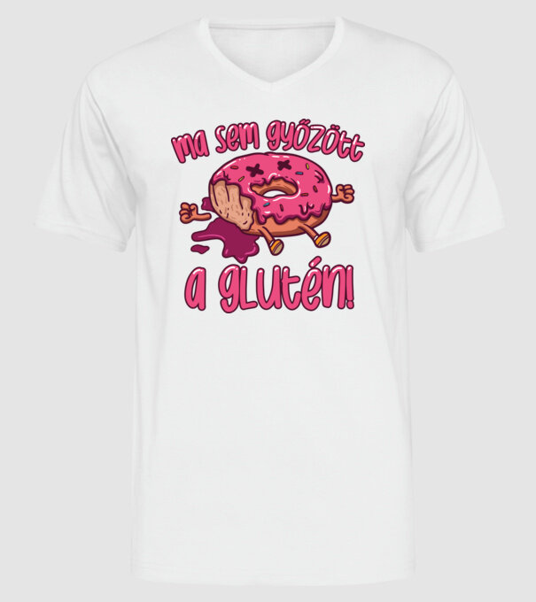 Ma sem győzött a glutén minta fehér pólón