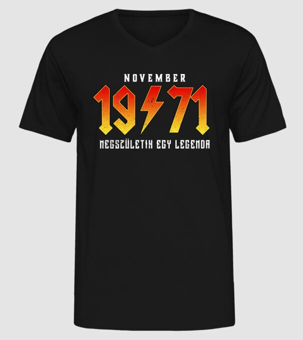 1971 11-NOVEMBER minta fekete pólón