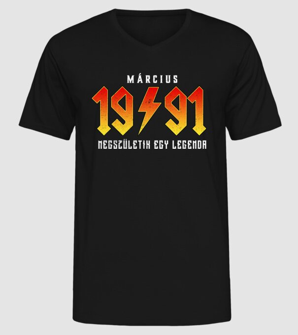 1991 03-MÁRCIUS minta fekete pólón
