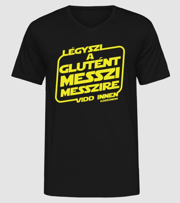 Messzi messzire vidd innen minta fekete pólón