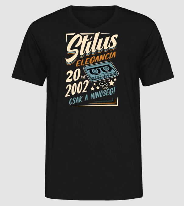 Stílus__2002 minta fekete pólón