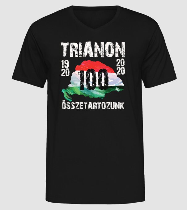TRIANON 100 minta fekete pólón
