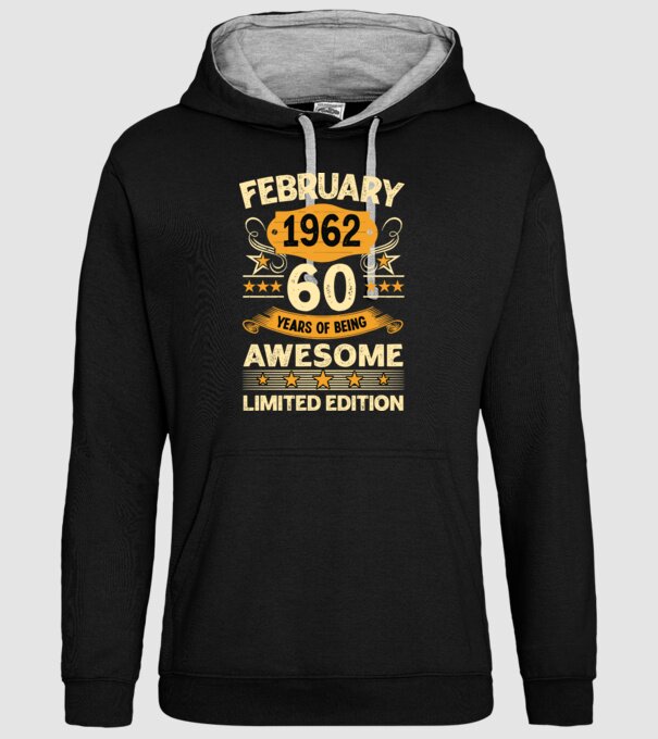 60 years of being limited edition_february minta fekete pólón