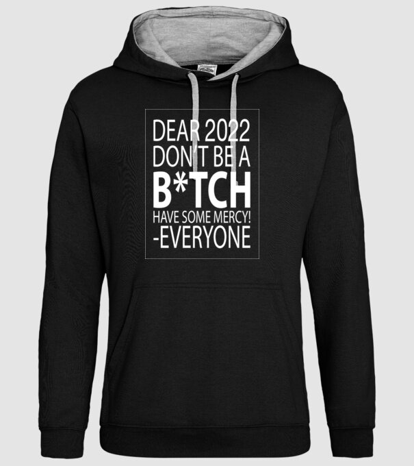 Dear 2022 minta fekete pólón