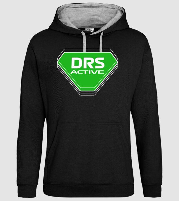 DRS ACTIVE minta fekete pólón