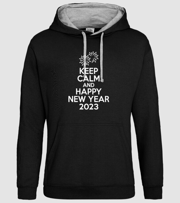 Keep Calm 2023 minta fekete pólón